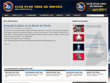 Tablet Screenshot of clubstartrek.es